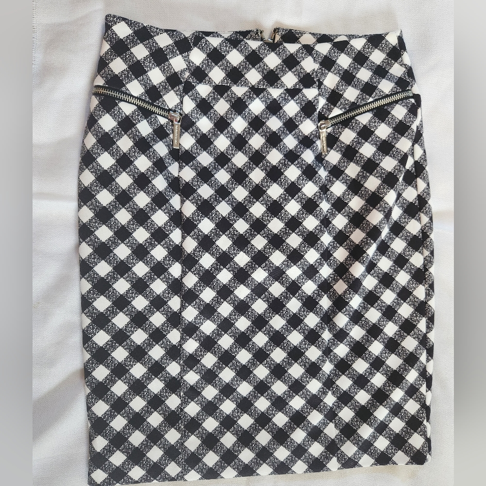 MICHAEL KORS Checkered Pencil Skirt Sz 2